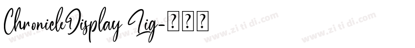 ChronicleDisplay Lig字体转换